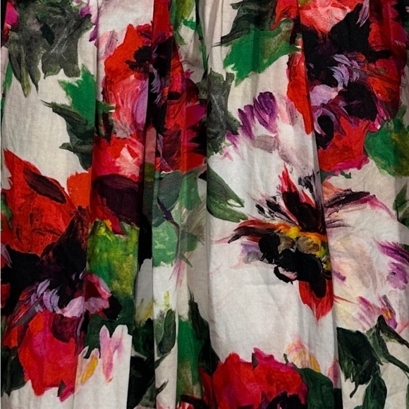 Milly Minis size 10 floral dress, a-line, full skirt, cotton, Christmas, party - Picture 2 of 10